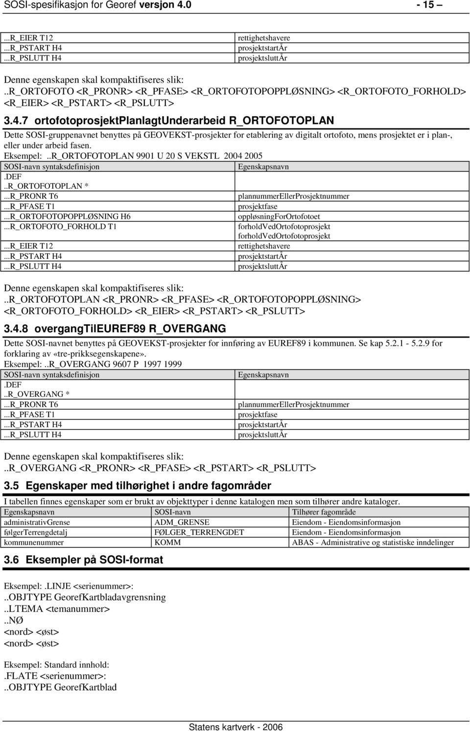 7 ortofotoprosjektplanlagtunderarbeid R_ORTOFOTOPLAN Dette SOSI-gruppenavnet benyttes på GEOVEKST-prosjekter for etablering av digitalt ortofoto, mens prosjektet er i plan-, eller under arbeid fasen.