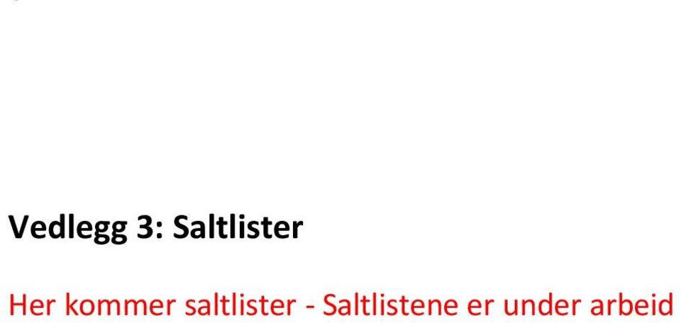 kommer saltlister -