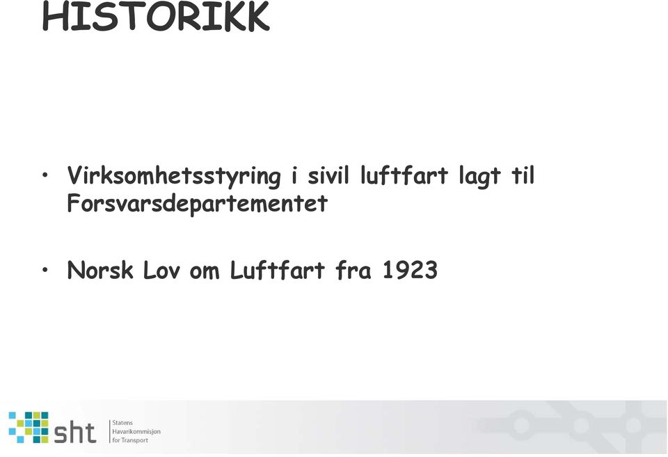 luftfart lagt til