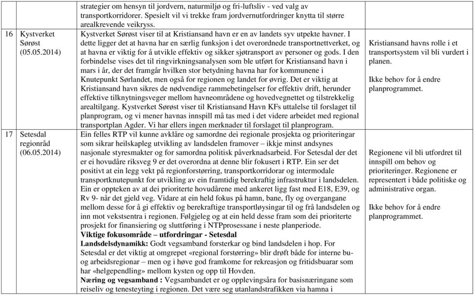 I dette ligger det at havna har en særlig funksjon i det overordnede transportnettverket, og at havna er viktig for å utvikle effektiv og sikker sjøtransport av personer og gods.