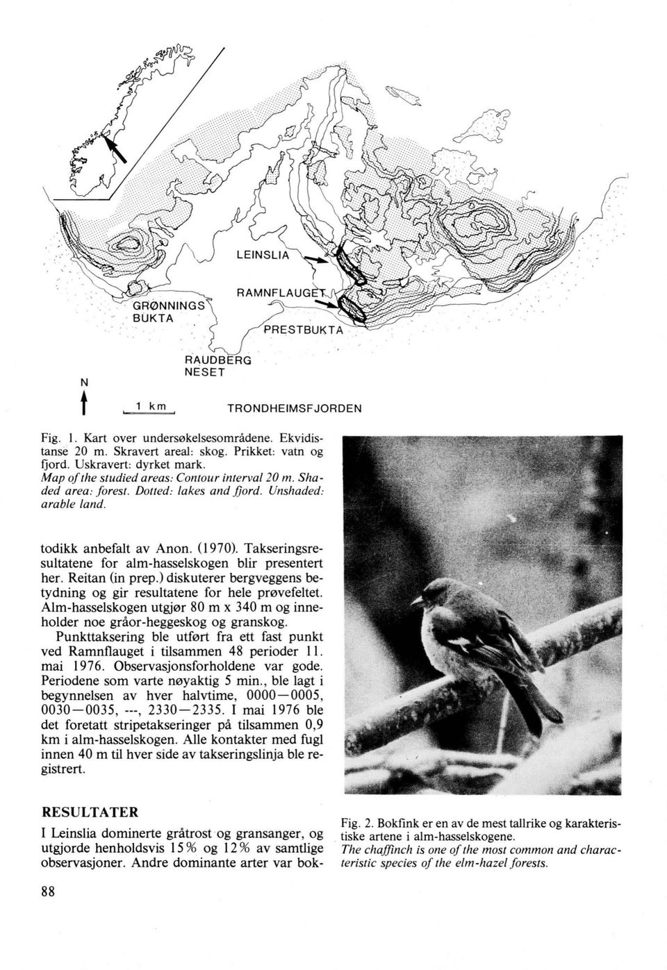 Takseringsresultatene for alm-hasselskogen blir presentert her. Reitan (in prep.) diskuterer bergveggens betydning og gir resultatene for hele prøvefeltet.