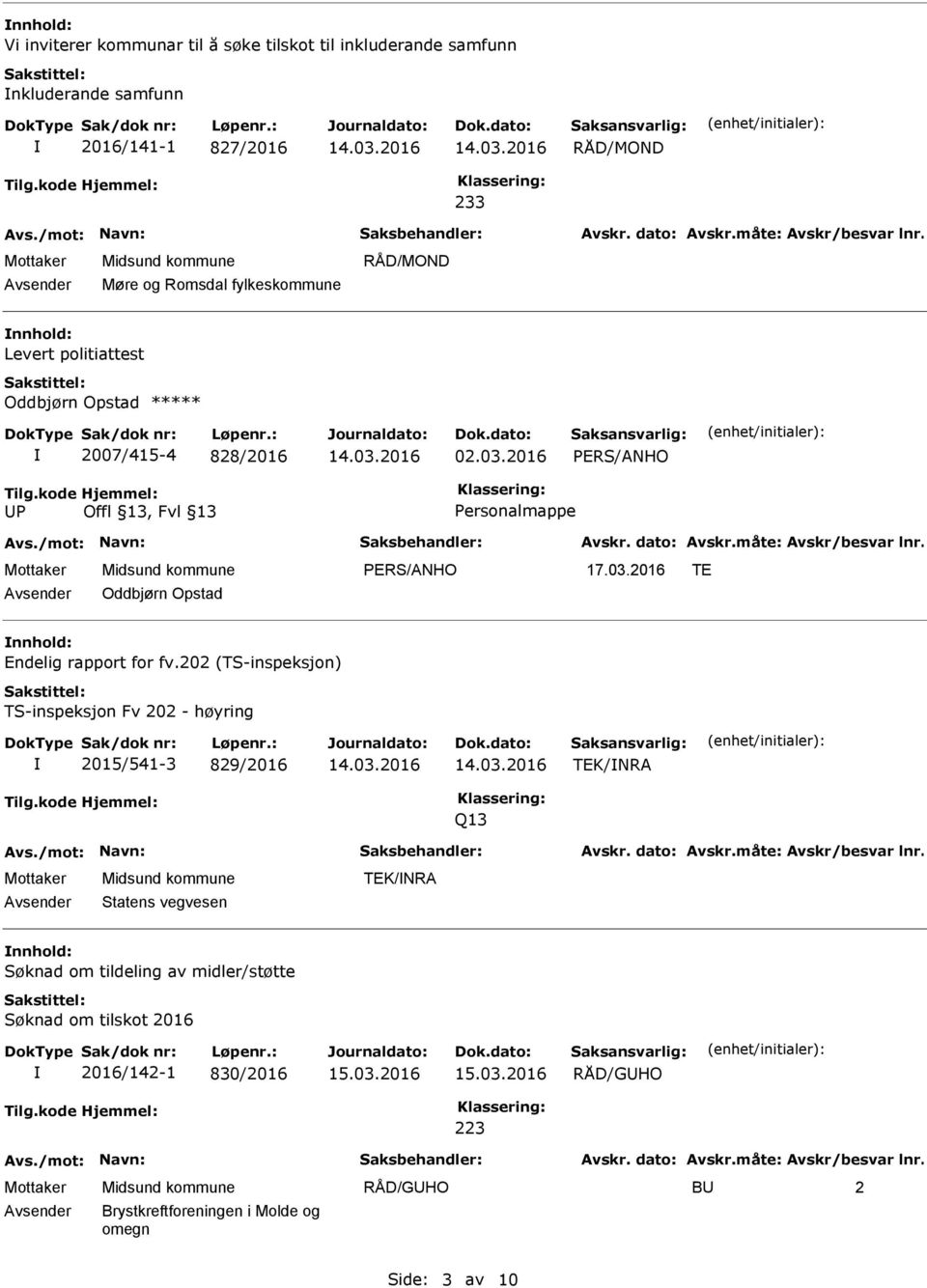 2016 P Personalmappe TE Oddbjørn Opstad Endelig rapport for fv.