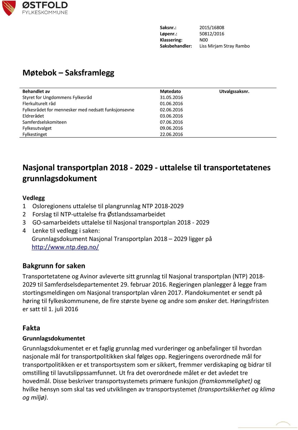 2016 Fylkesrådet for mennesker med nedsatt funksjonsevne 02.06.