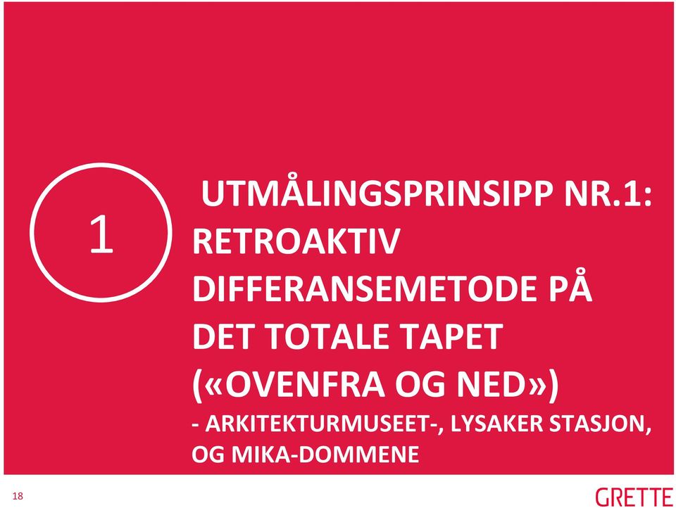 TOTALE TAPET («OVENFRA OG NED») -