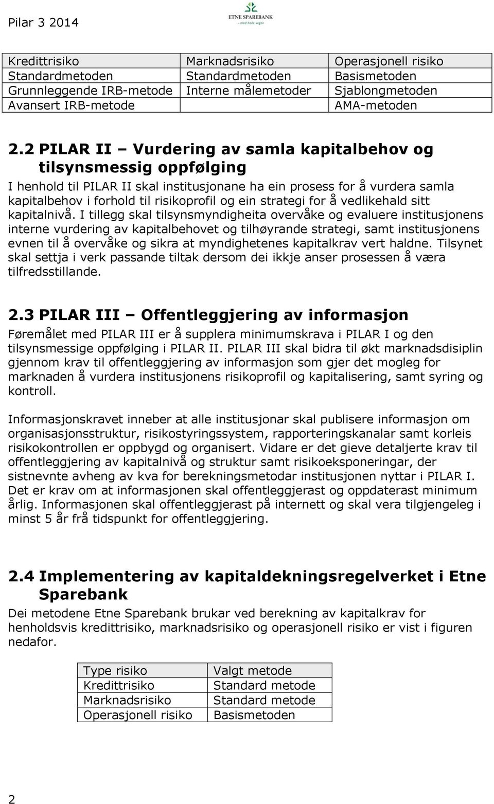 strategi for å vedlikehald sitt kapitalnivå.