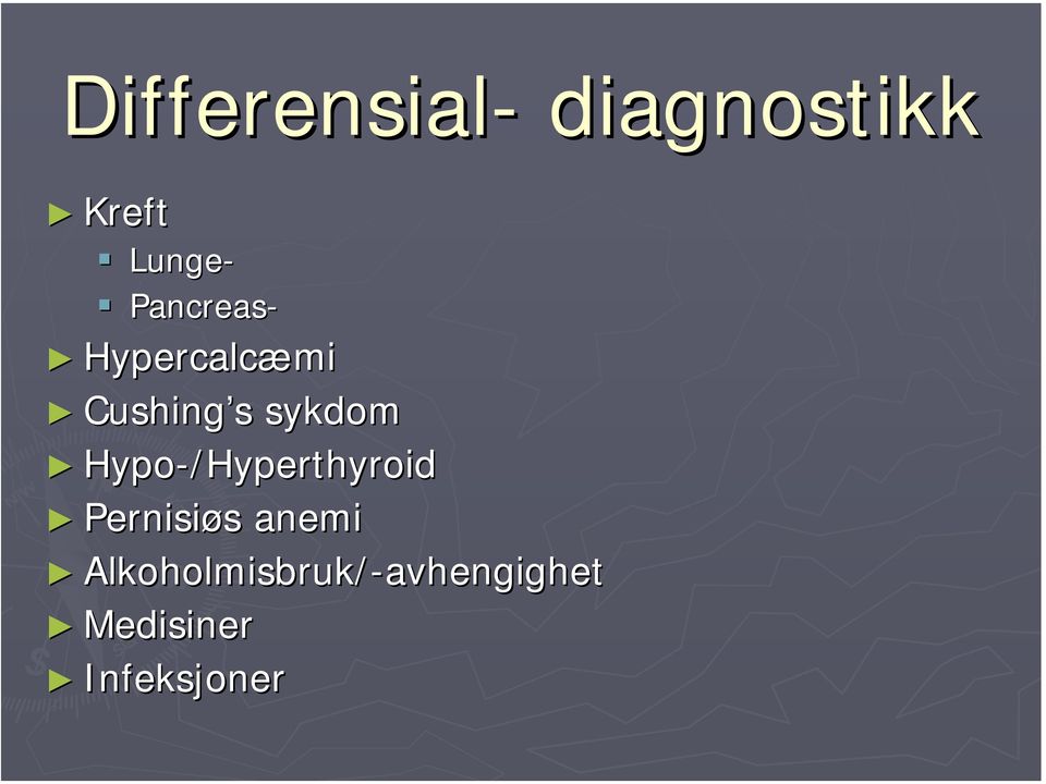 Hypo-/Hyperthyroid Hyperthyroid Pernisiøs s