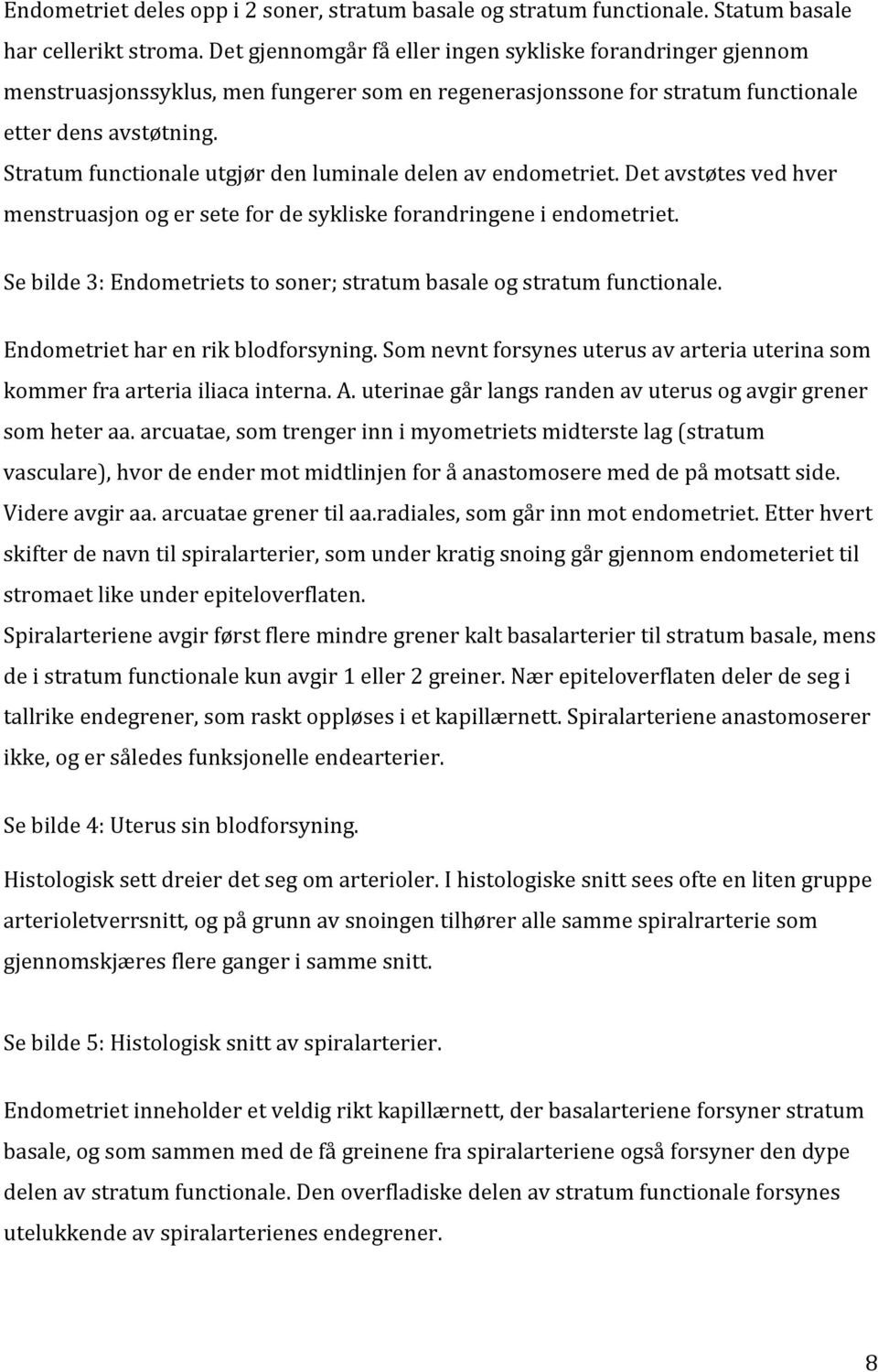 Stratum functionale utgjør den luminale delen av endometriet. Det avstøtes ved hver menstruasjon og er sete for de sykliske forandringene i endometriet.