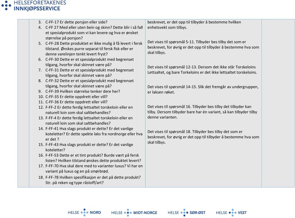 C-FF-30 Dette er et spesialprodukt med begrenset tilgang, hvorfor skal skinnet være på? 7. C-FF-31 Dette er et spesialprodukt med begrenset tilgang, hvorfor skal skinnet være på? 8.