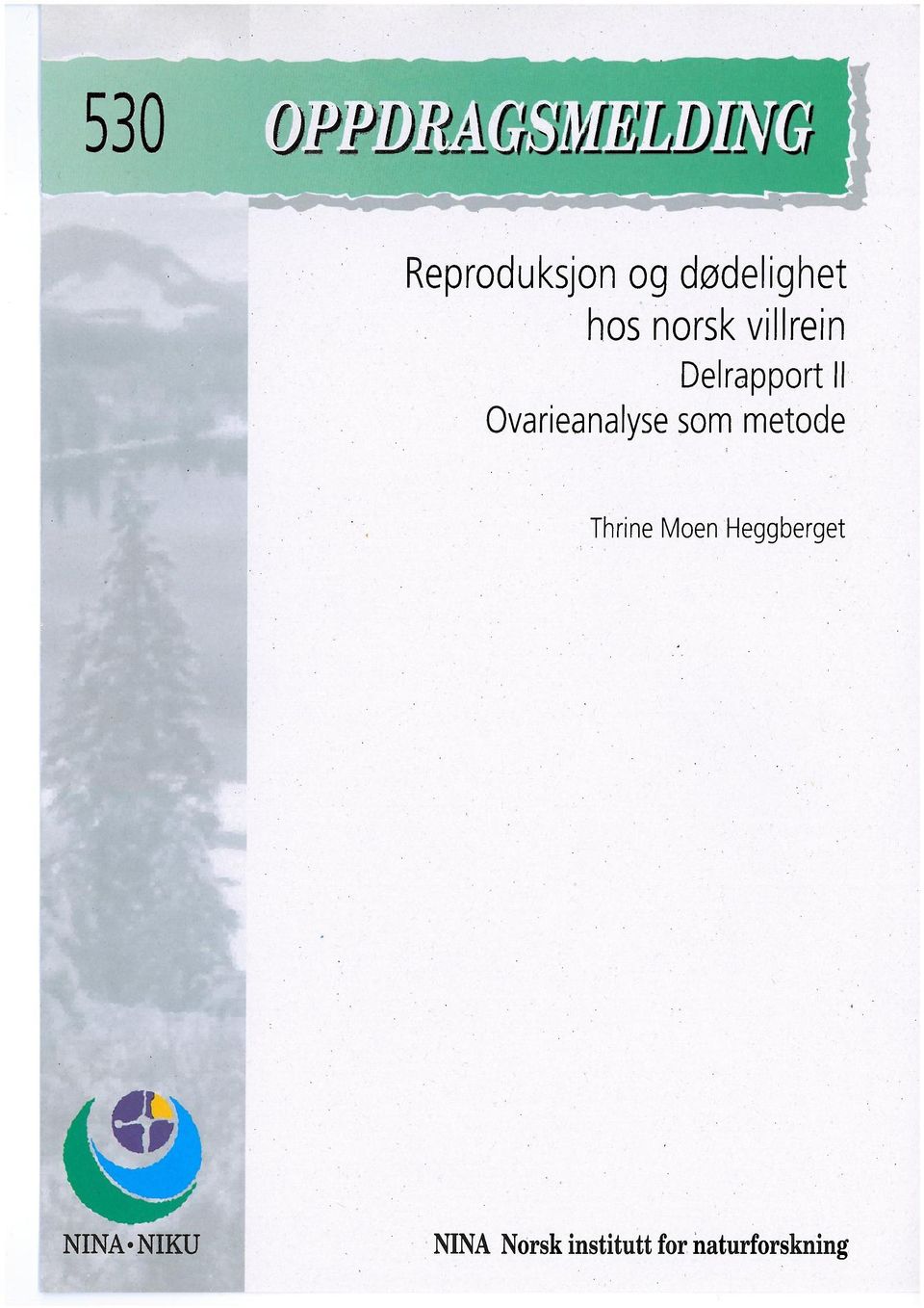 villrein Delrapport II Ovarieanalyse som