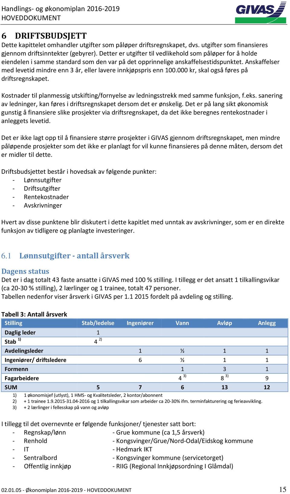 Anskaffelser med levetid mindre enn 3 år, eller lavere innkjøpspris enn 100.000 kr, skal også føres på driftsregnskapet.