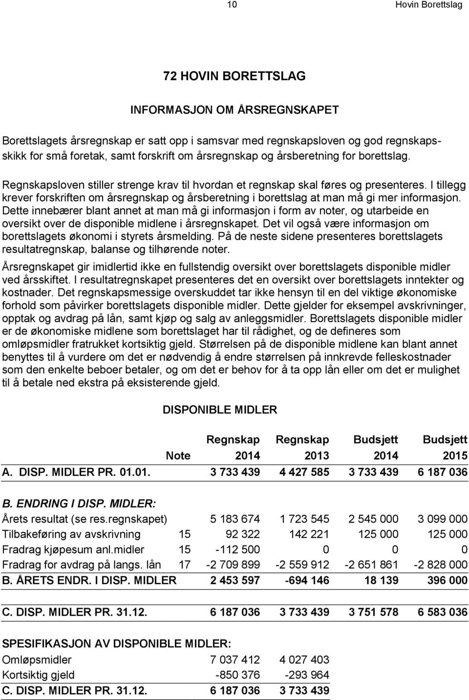 I tillegg krever forskriften om årsregnskap og årsberetning i borettslag at man må gi mer informasjon.