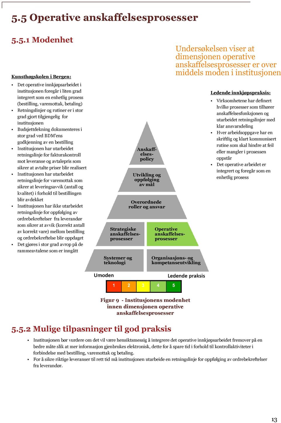 BDM'ens godkjenning av en bestilling Institusjonen har utarbeidet retningslinje for fakturakontroll mot leveranse og avtalepris som sikrer at avtalte priser blir realisert Institusjonen har