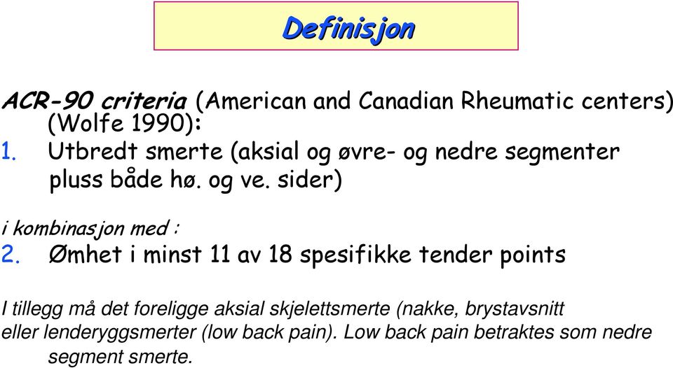 sider) i kombinasjon med : 2.