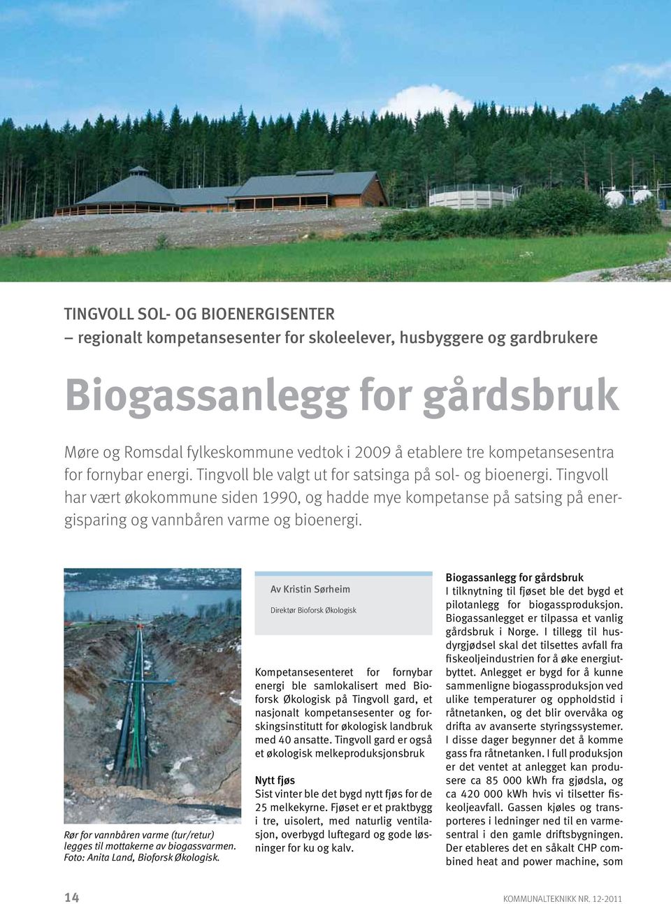 Tingvoll har vært økokommune siden 1990, og hadde mye kompetanse på satsing på energisparing og vannbåren varme og bioenergi.