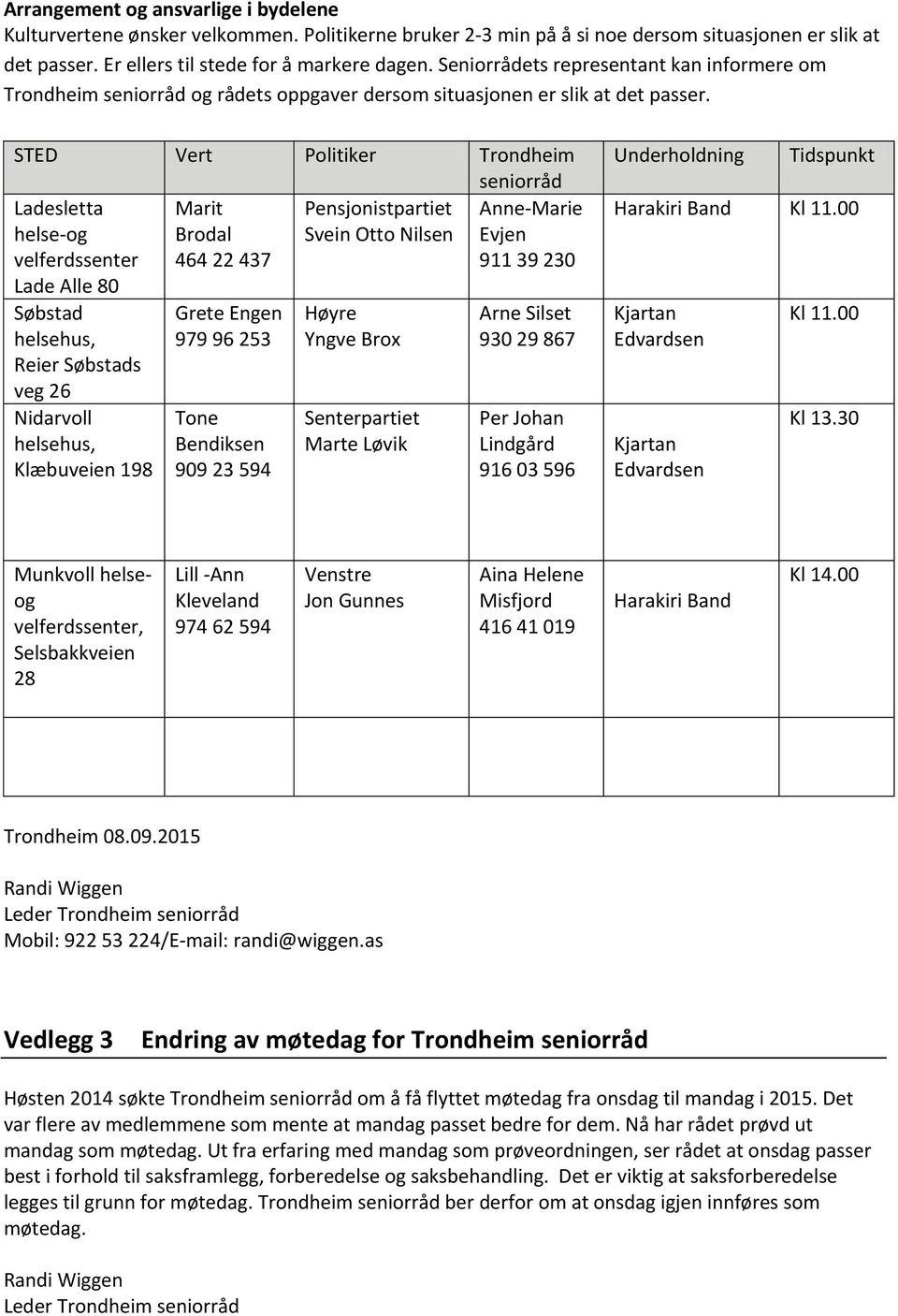 STED Vert Politiker Trondheim seniorråd Ladesletta Marit Pensjonistpartiet Anne-Marie helse-og Brodal Svein Otto Nilsen Evjen velferdssenter 464 22 437 911 39 230 Lade Alle 80 Søbstad helsehus, Reier