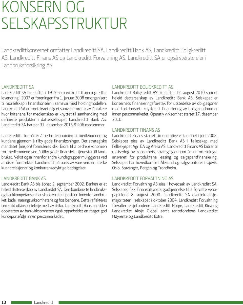 januar 2008 omorganisert til morselskap i finanskonsern i samsvar med holdingmodellen.