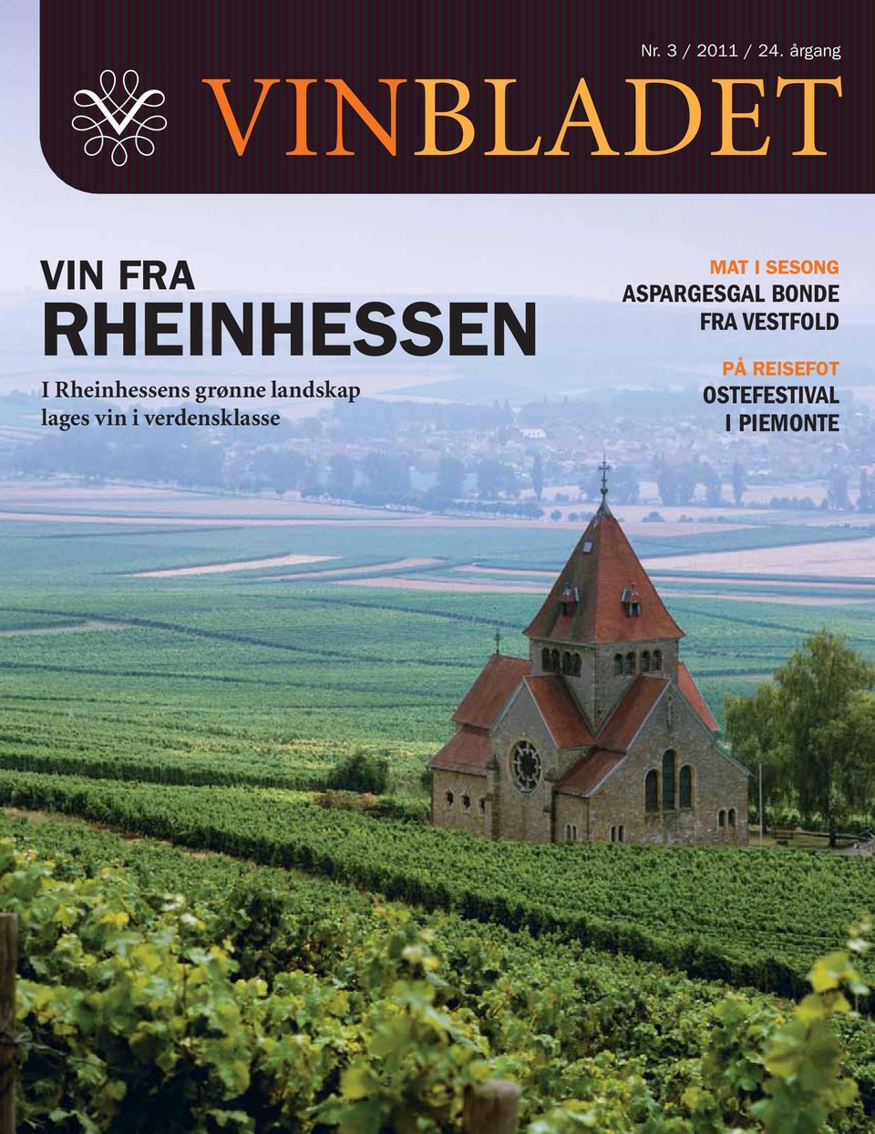 Rheinhessens grønne landskap lages vin i