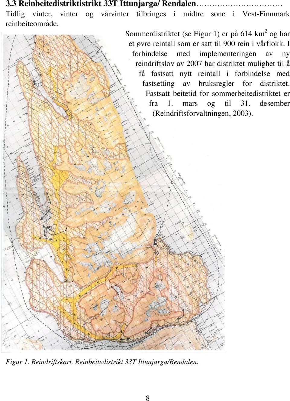 I forbindelse med implementeringen av ny reindriftslov av 2007 har distriktet mulighet til å få fastsatt nytt reintall i forbindelse med fastsetting av