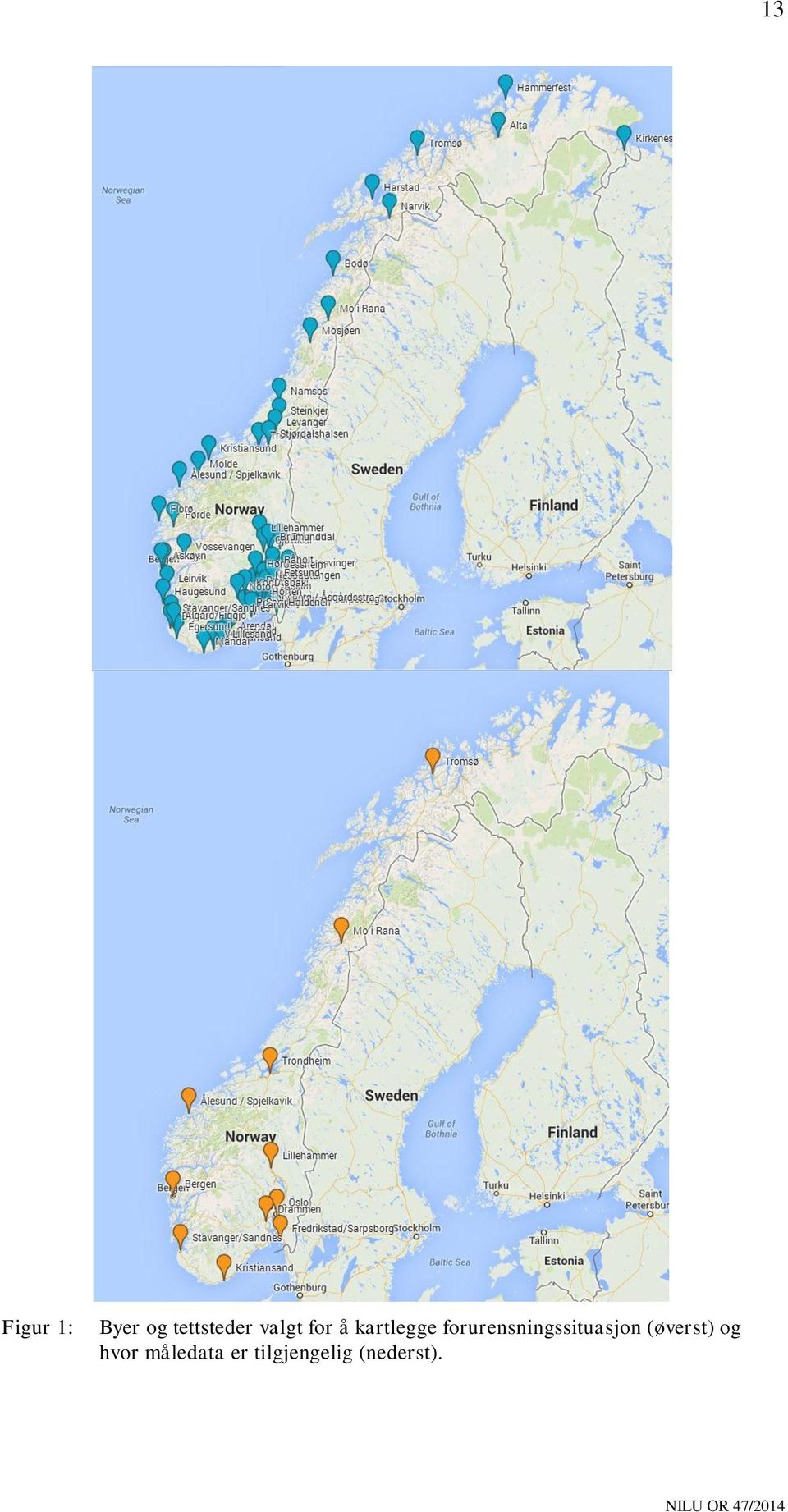 forurensningssituasjon (øverst)