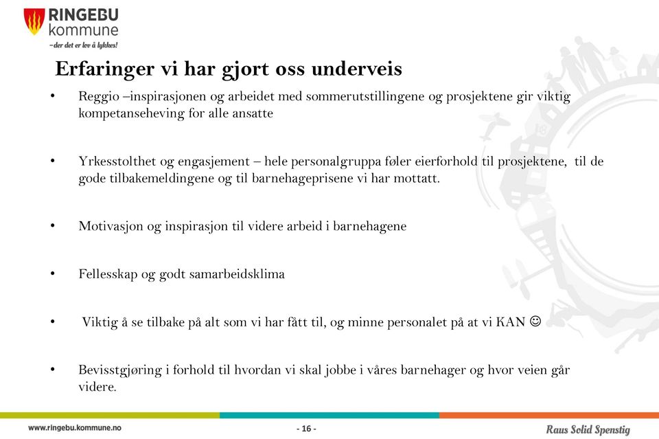 vi har mottatt.