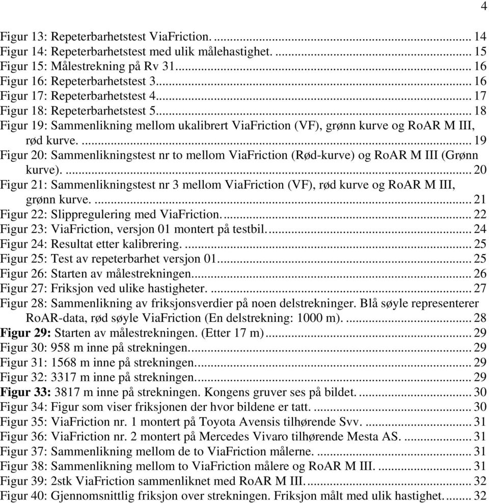 ... 19 Figur 20: Sammenlikningstest nr to mellom ViaFriction (Rød-kurve) og RoAR M III (Grønn kurve).