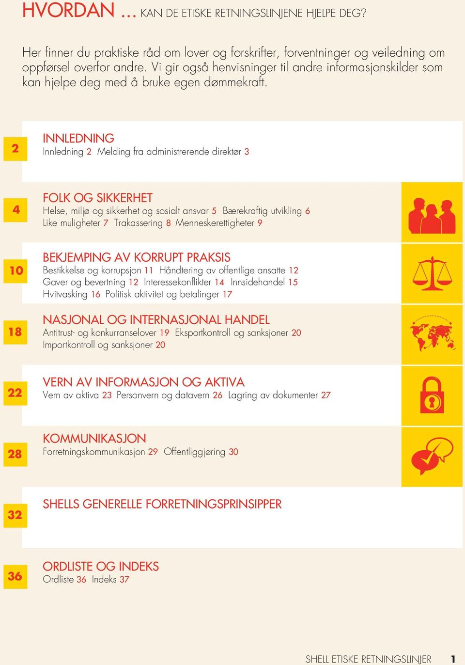 2 INNLEDNING Innledning 2 Melding fra administrerende direktør 3 4 FOLK OG SIKKERHET Helse, miljø og sikkerhet og sosialt ansvar 5 Bærekraftig utvikling 6 Like muligheter 7 Trakassering 8