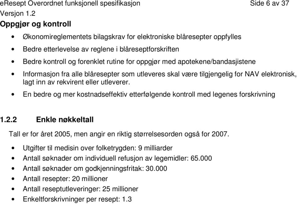 rekvirent eller utleverer. En bedre og mer kostnadseffektiv etterfølgende kontroll med legenes forskrivning 1.2.