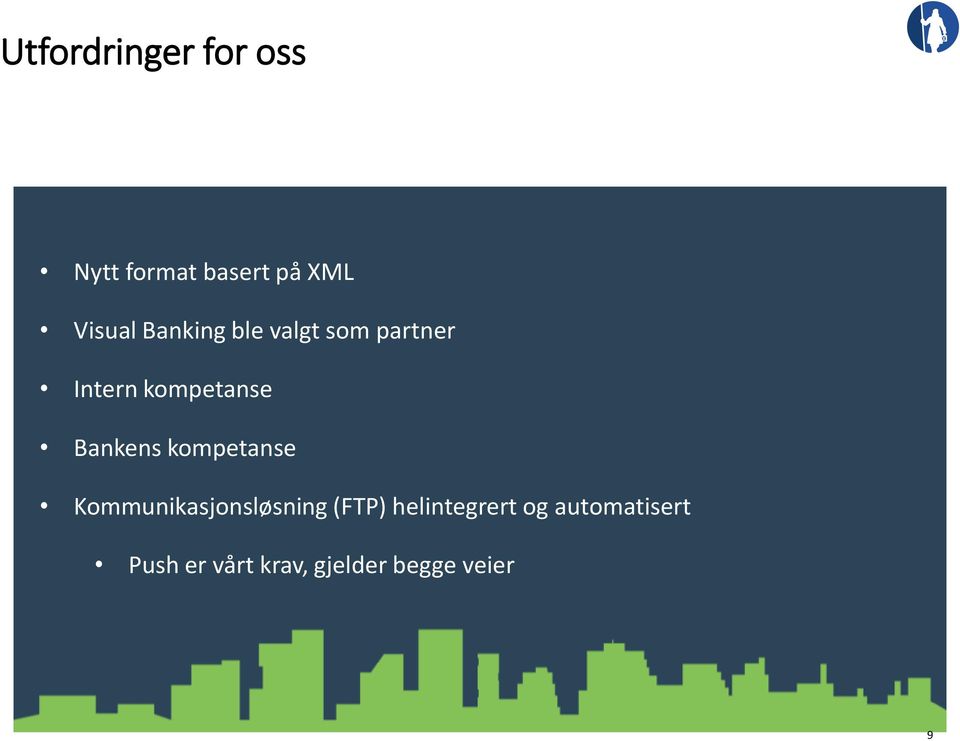 Bankens kompetanse Kommunikasjonsløsning (FTP)