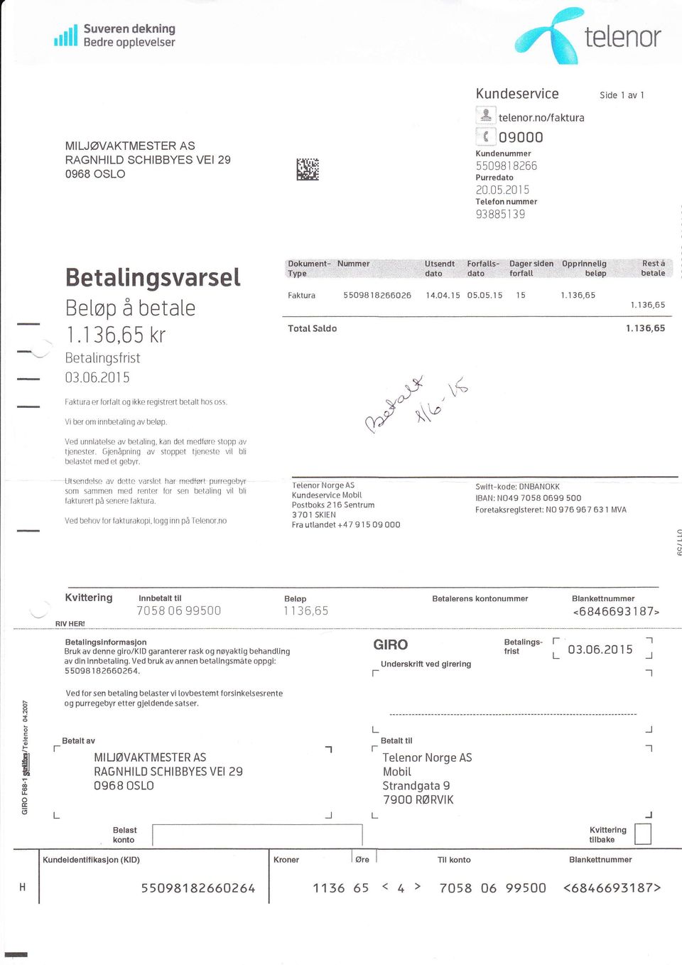 05.1 5 Dagerslden opprlnnglip to*att be!øp 15 1.136,65 :t,.,,,: '.:,REjf-å i;t.i.:l.:' Eeta.li 1.