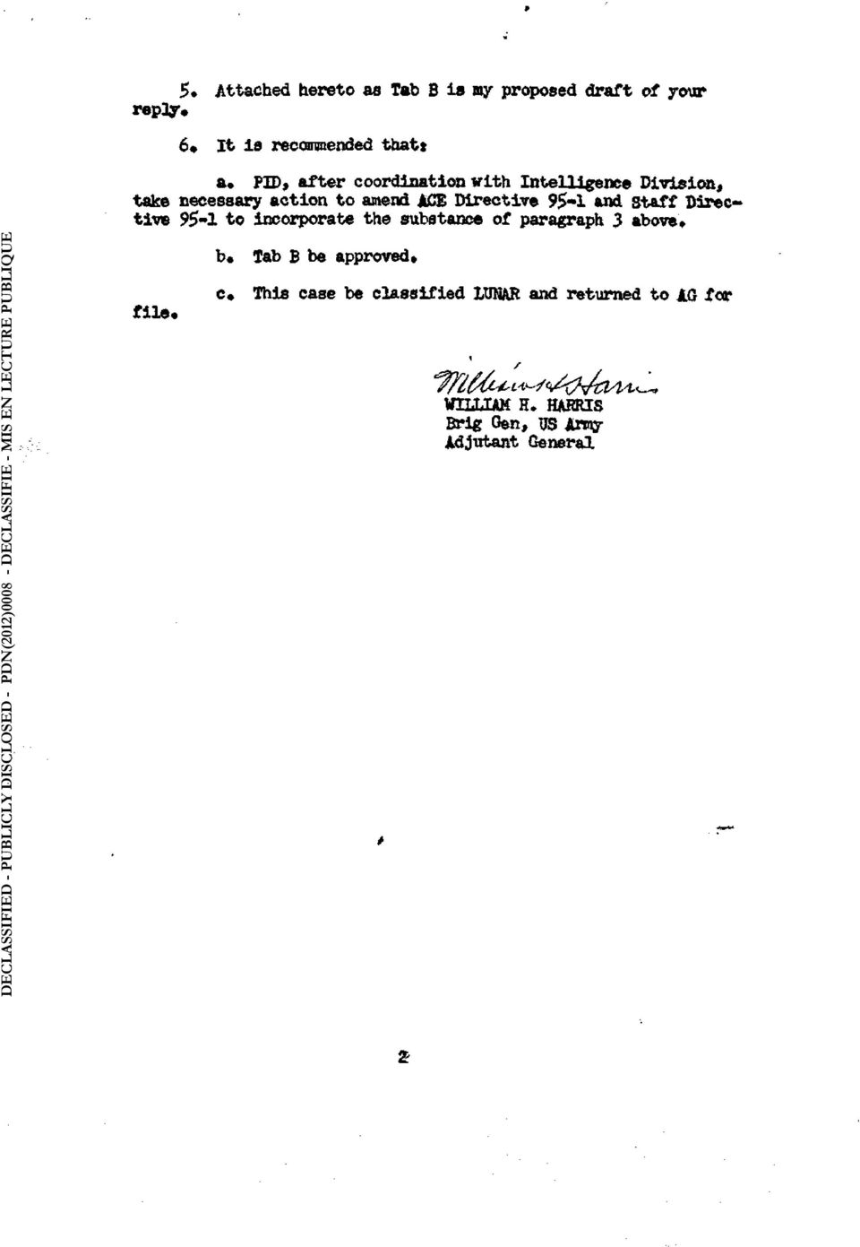 substance of paragraph 3 above, DECLASSIFIED - PUBLICLY DISCLOSED - PDN(2012)0008 - DÉCLASSIFIÉ - MIS EN LECTURE PUBLIQUE