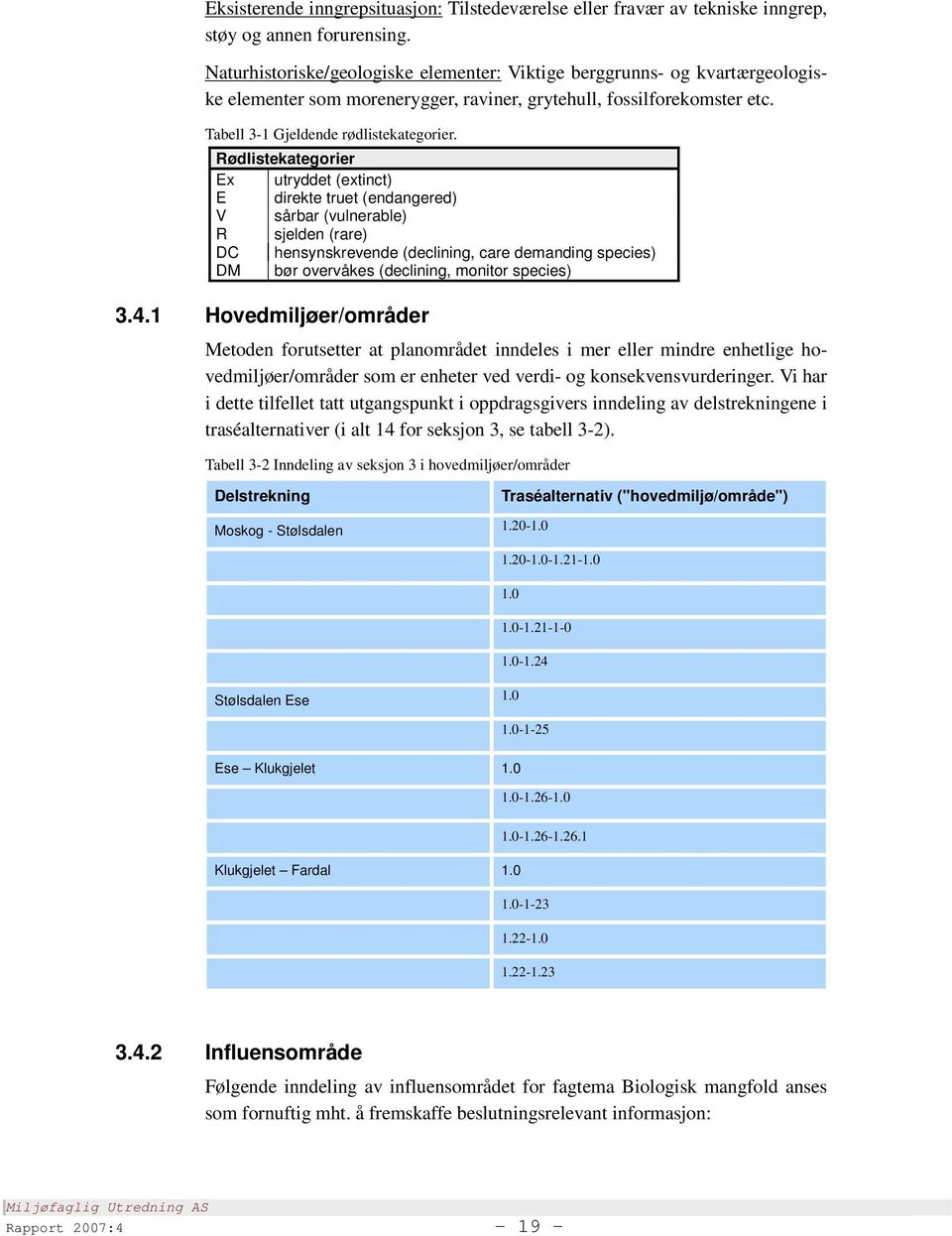 Rødlistekategorier Ex utryddet (extinct) E direkte truet (endangered) V sårbar (vulnerable) R sjelden (rare) DC hensynskrevende (declining, care demanding species) DM bør overvåkes (declining,