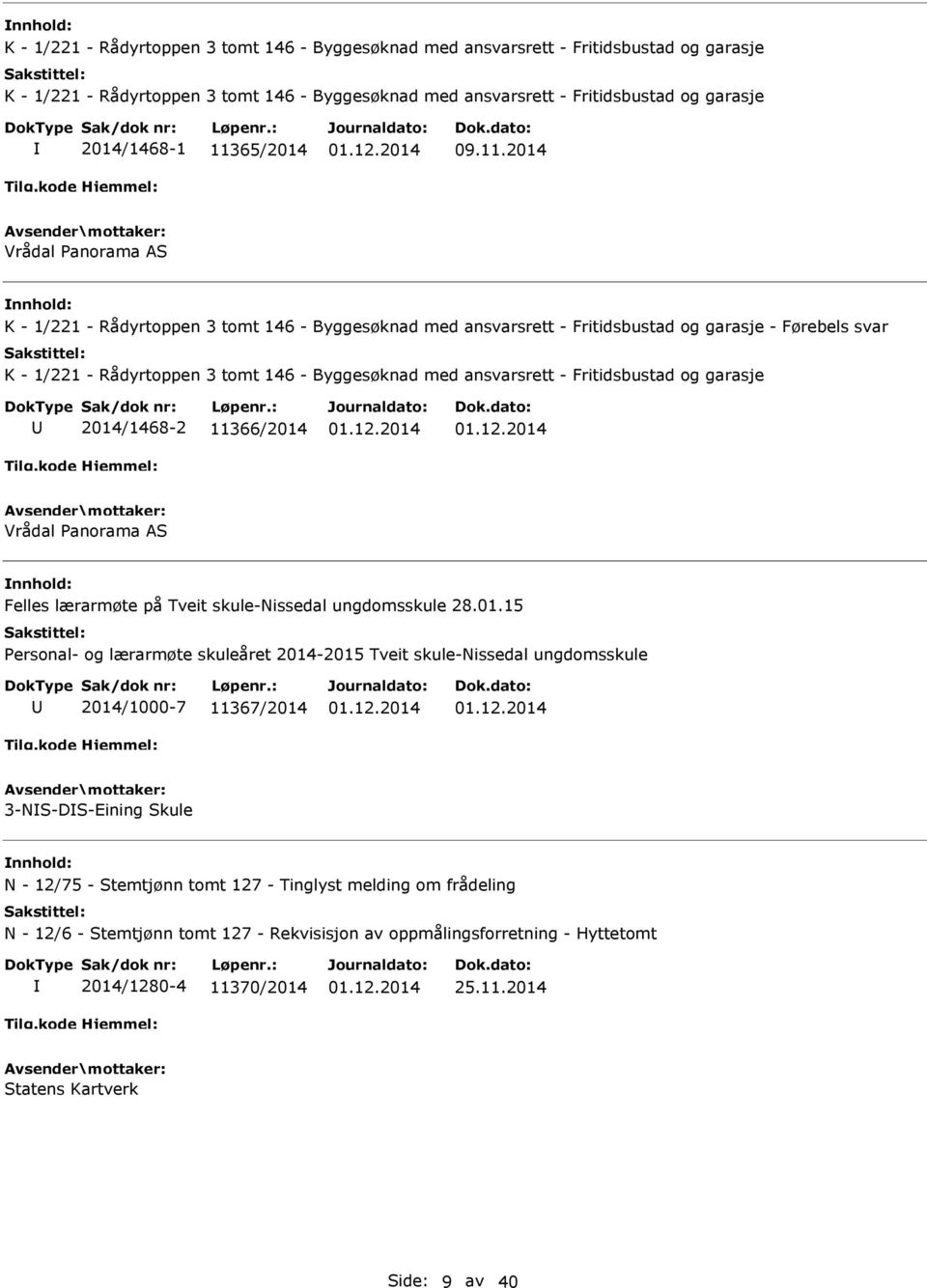 med ansvarsrett - Fritidsbustad og garasje 2014