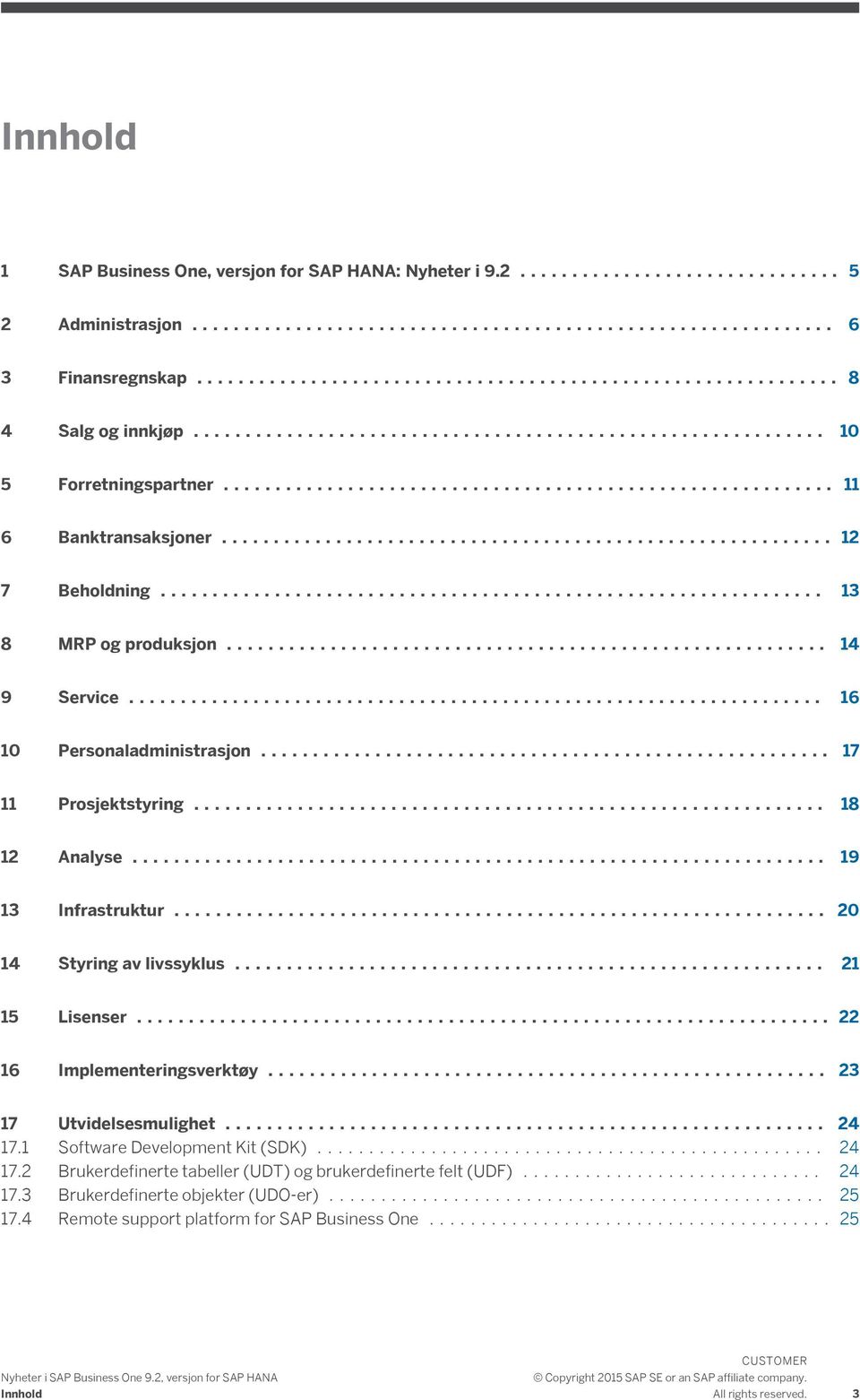 .. 19 13 Infrastruktur... 20 14 Styring av livssyklus... 21 15 Lisenser... 22 16 Implementeringsverktøy... 23 17 Utvidelsesmulighet... 24 17.1 Software Development Kit (SDK).