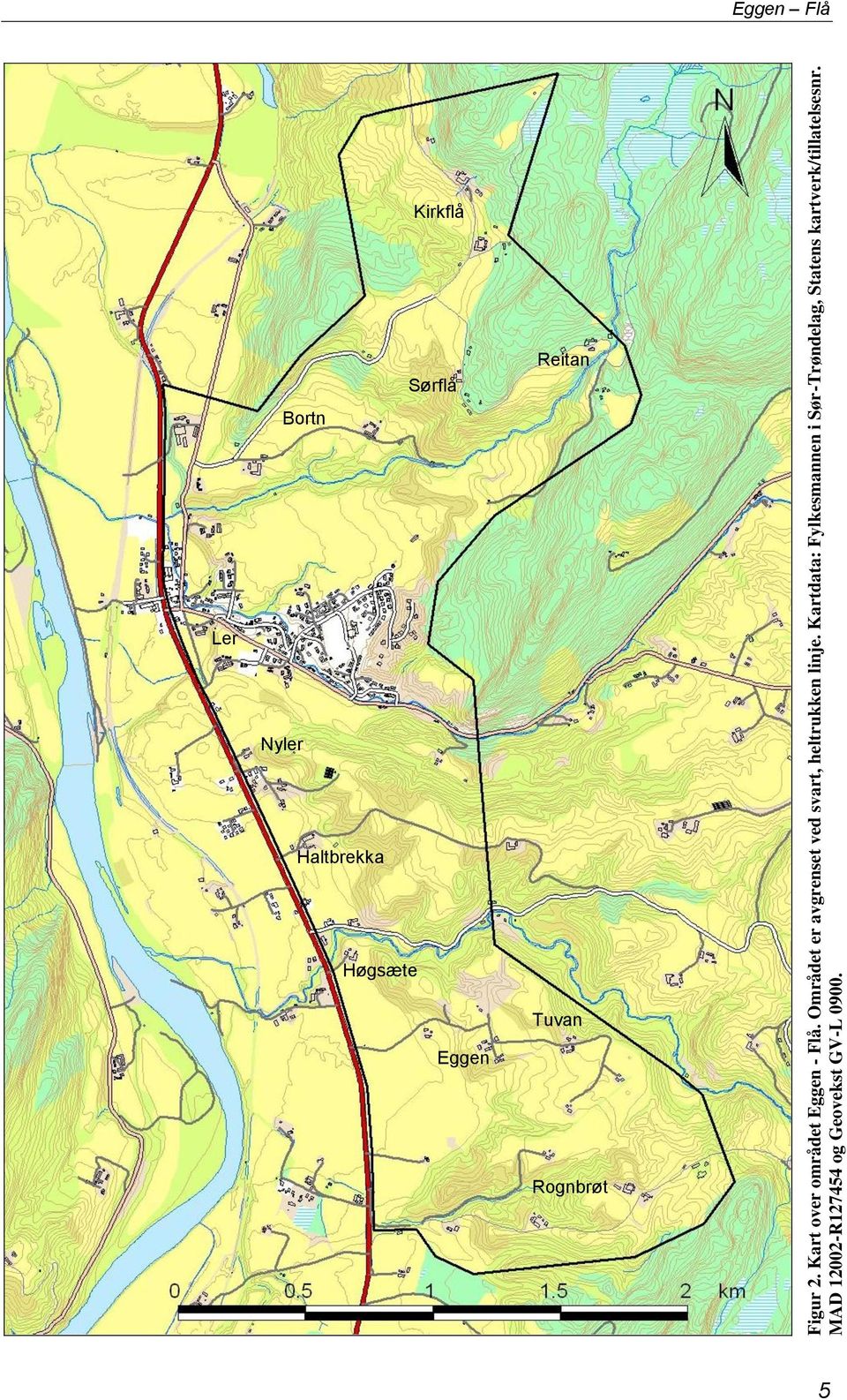 Kartdata: Fylkesmannen i Sør-Trøndelag, Statens kartverk/tillatelsesnr.