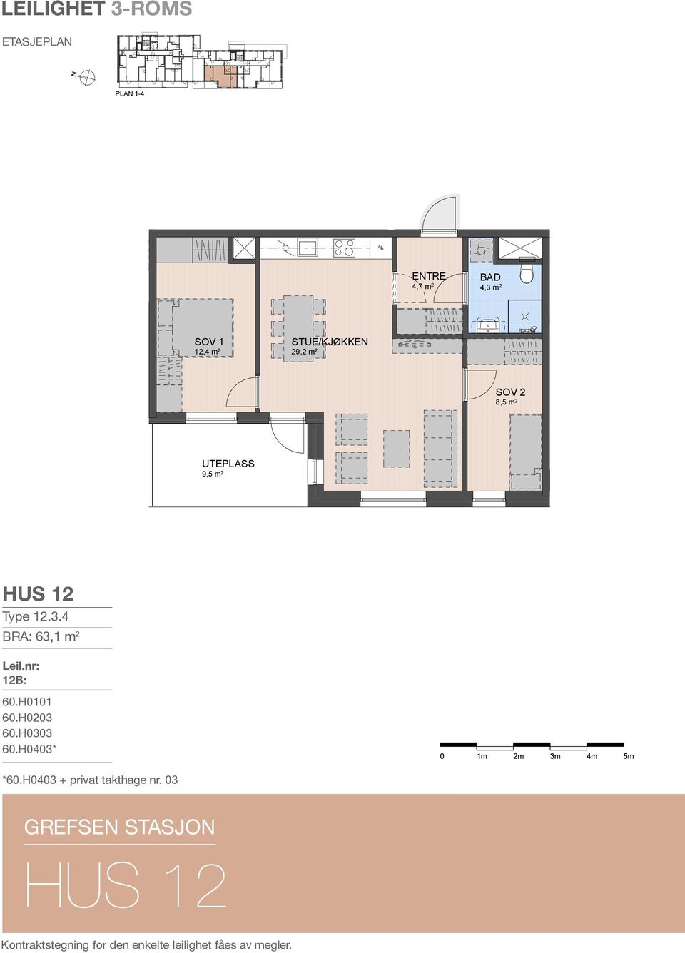 2 6,9 m 2 9,5 m 2 14,2 m 2 ETRE 6,9 m 2 STUE/KJØKKE 25,5 m 2 SKJERM 4,6 m