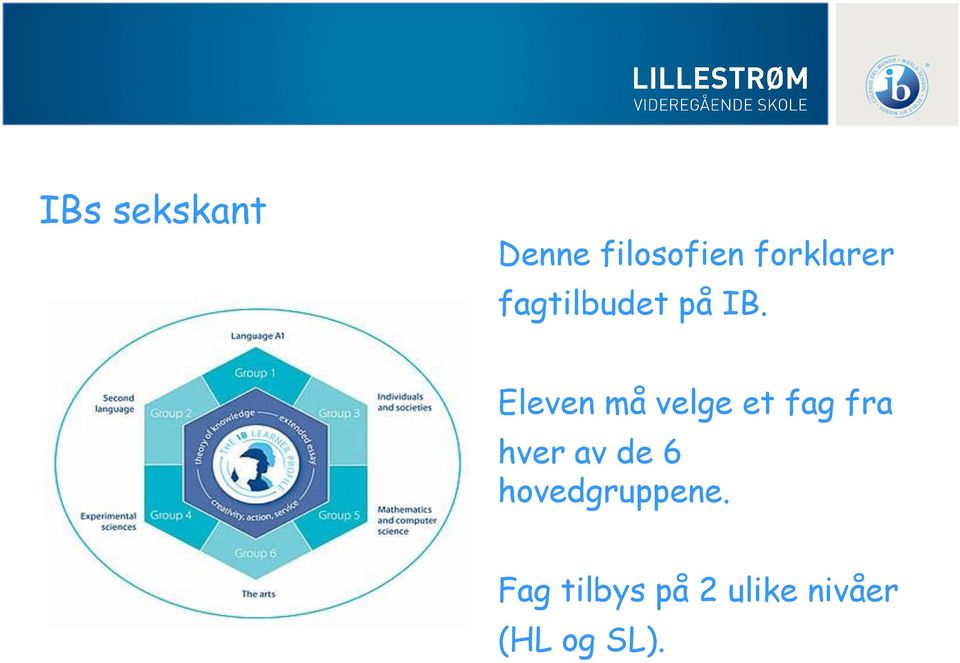 Eleven må velge et fag fra hver av de