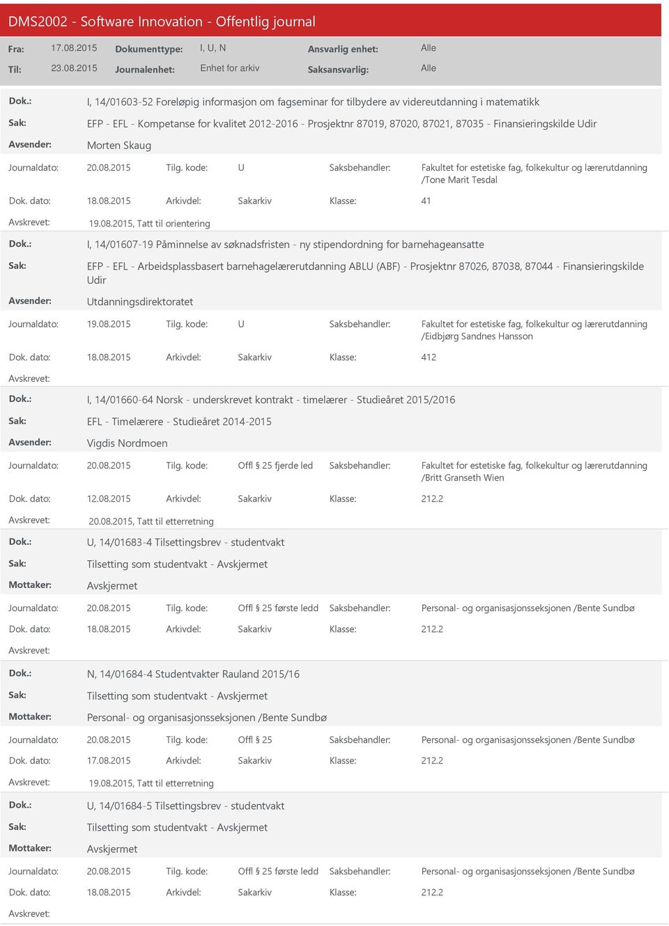 2015 Arkivdel: Sakarkiv 41 19.08.