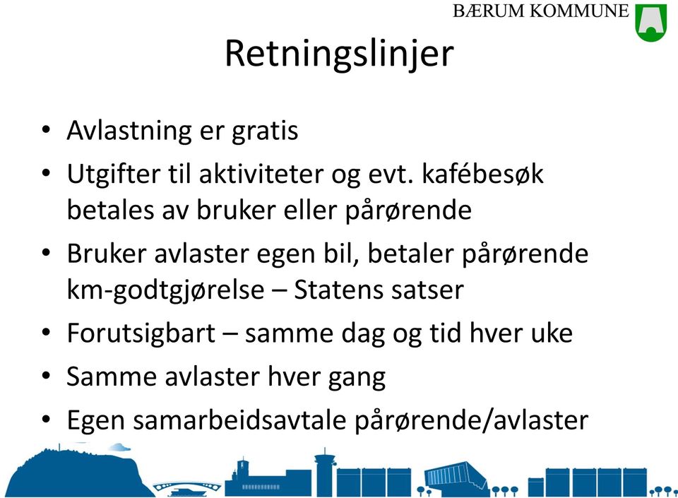 betaler pårørende km-godtgjørelse Statens satser Forutsigbart samme dag