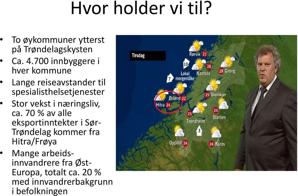 vekst i næringsliv, ca.