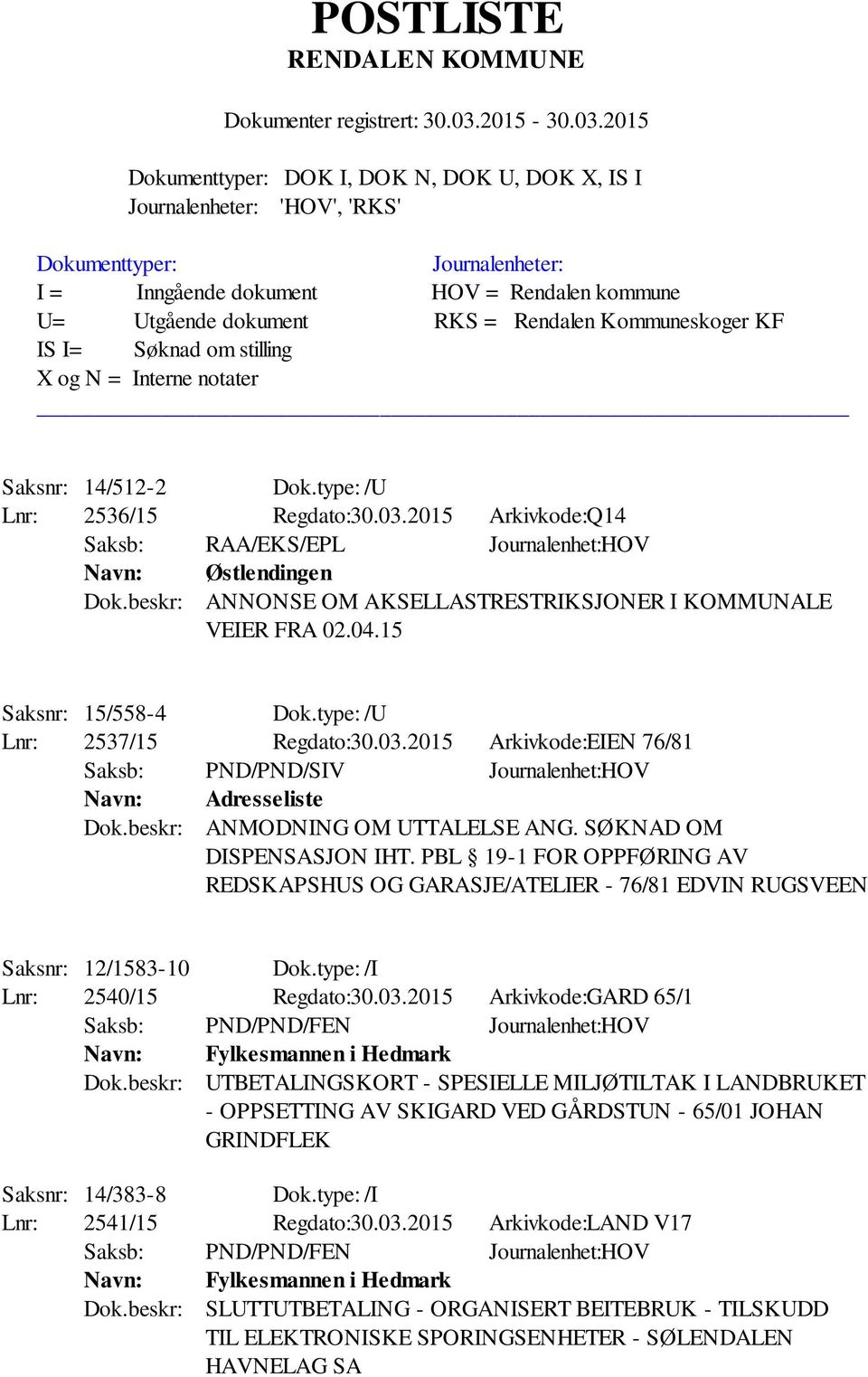 PBL 19-1 FOR OPPFØRING AV REDSKAPSHUS OG GARASJE/ATELIER - 76/81 EDVIN RUGSVEEN Saksnr: 12/1583-10 Dok.type: /I Lnr: 2540/15 Regdato:30.03.