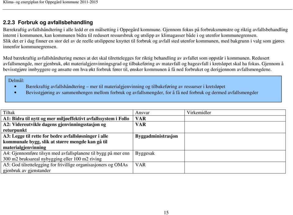 Slik det er i dag finner en stor del av de reelle utslippene knyttet til forbruk og avfall sted utenfor kommunen, med bakgrunn i valg som gjøres innenfor kommunegrensen.