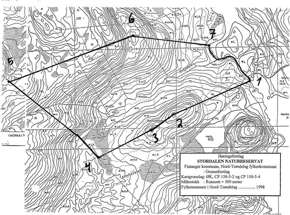 y/, " Høringsforslag STORDALEN NATURRESERVAT,~Iill~;~~l Flatanger kommune,