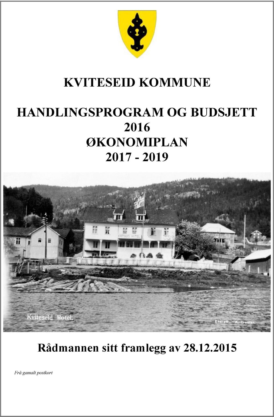 2016 ØKONOMIPLAN 2017-2019