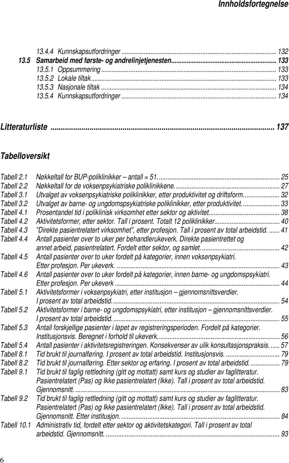 .. 27 Tabell 3.1 Utvalget av voksenpsykiatriske poliklinikker, etter produktivitet og driftsform... 32 Tabell 3.2 Utvalget av barne- og ungdomspsykiatriske poliklinikker, etter produktivitet.