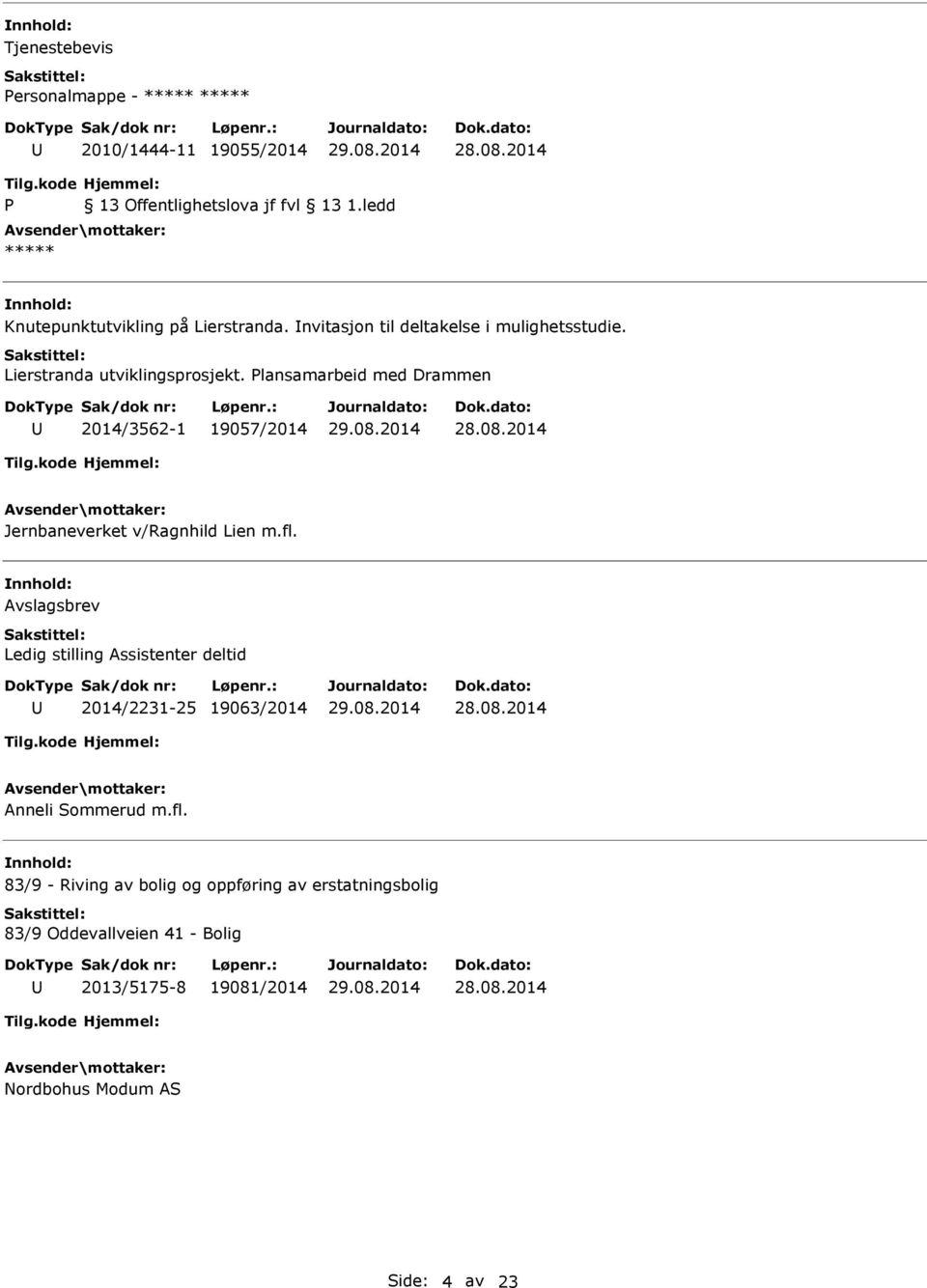 lansamarbeid med Drammen 2014/3562-1 19057/2014 Jernbaneverket v/ragnhild Lien m.fl.