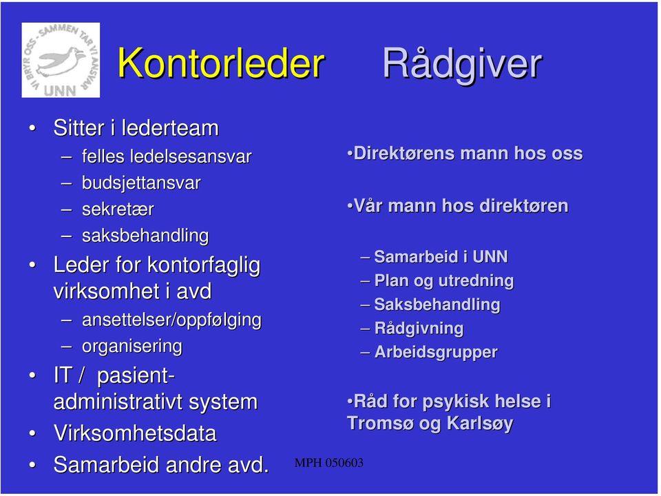 Virksomhetsdata Samarbeid andre avd.