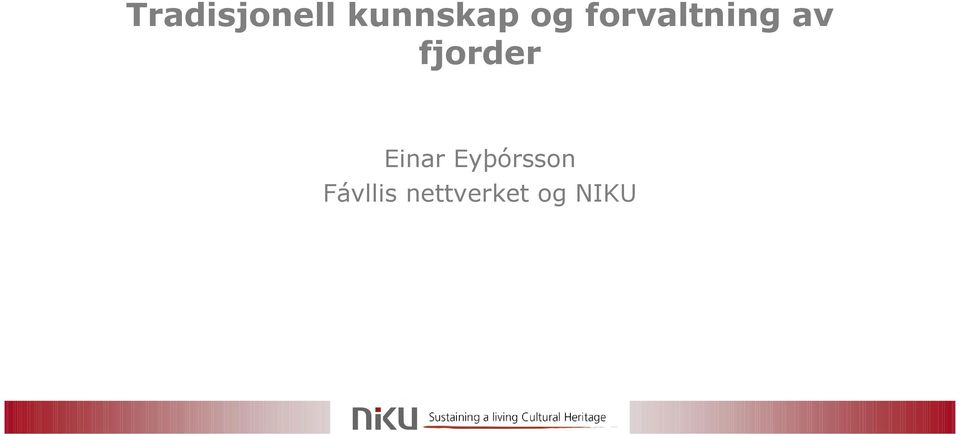 fjorder Einar