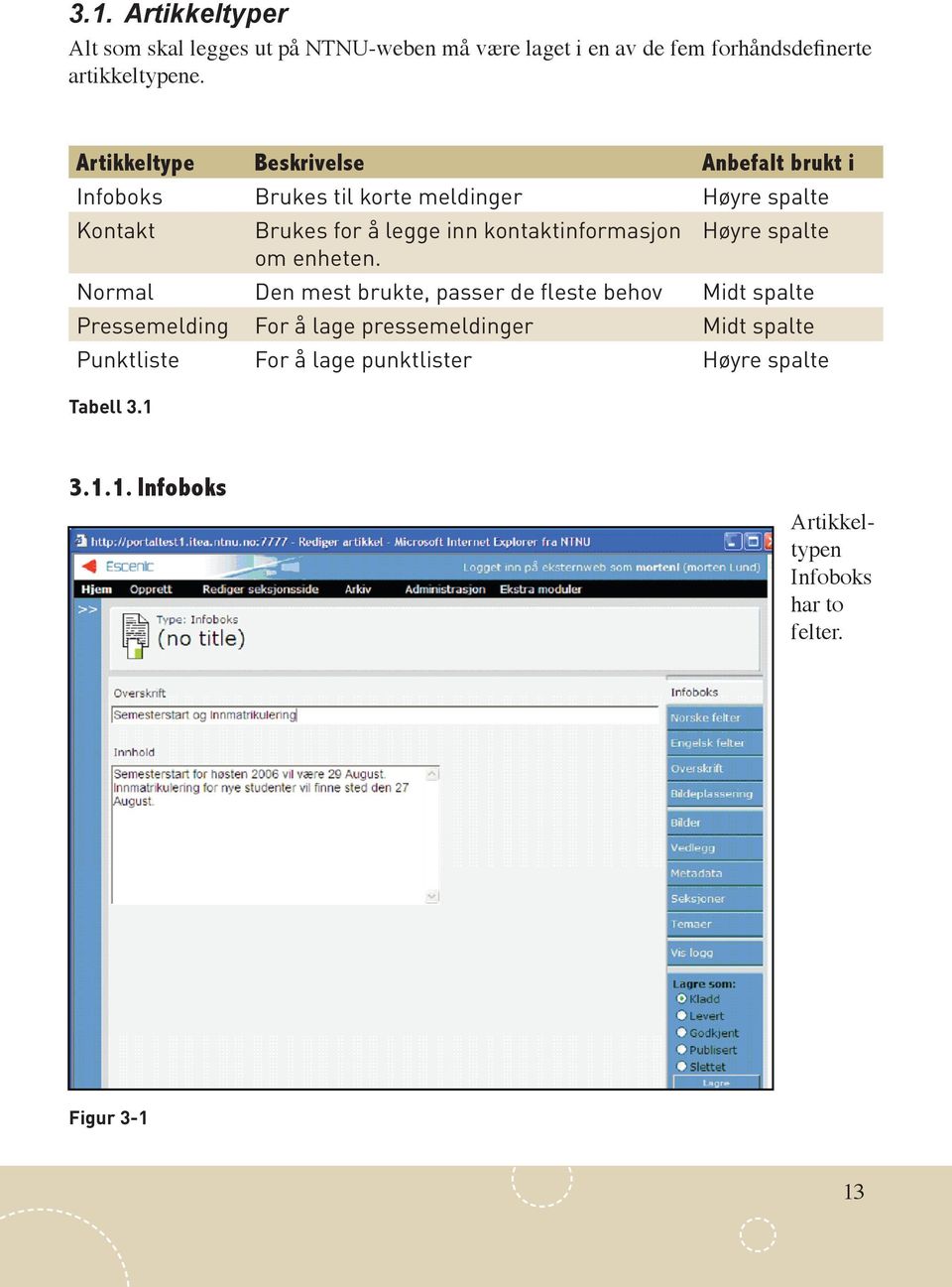 kontaktinformasjon om enheten.