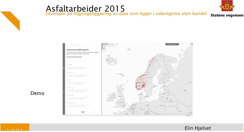 ligger i sideregistre uten