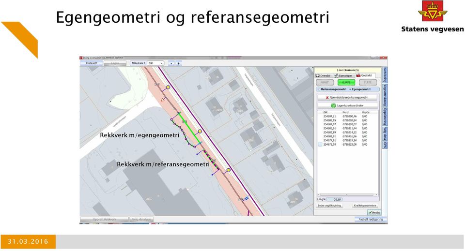 Rekkverk m/egengeometri